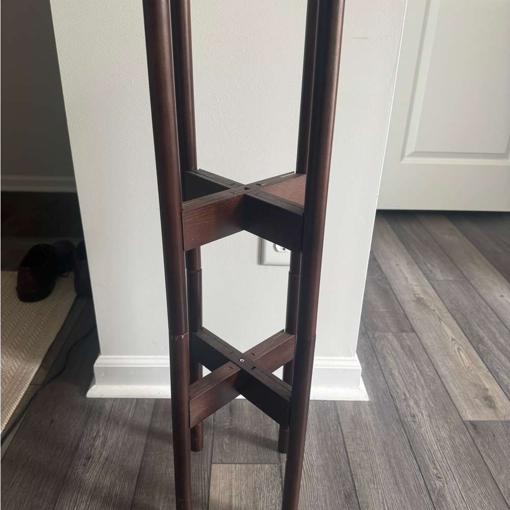 Rustic Brown Double Plant Stand